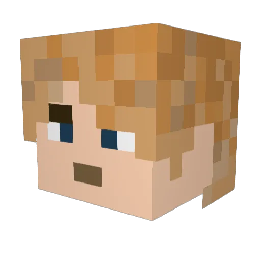 dinonugg77 Minecraft avatar head, 3D render
