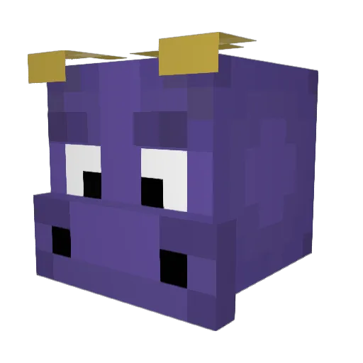 dinonuggets432 Minecraft avatar head, 3D render