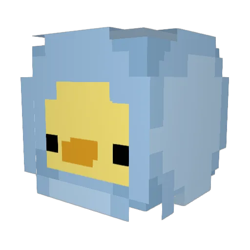 dinonuggiesXD Minecraft avatar head, 3D render