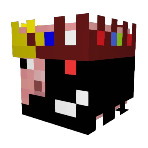 dinoo1998 Minecraft avatar head, 3D render