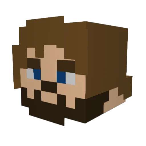 dinosaur1023 Minecraft avatar head, 3D render