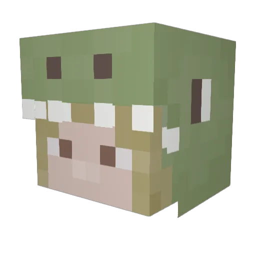 dinosaur540 Minecraft avatar head, 3D render
