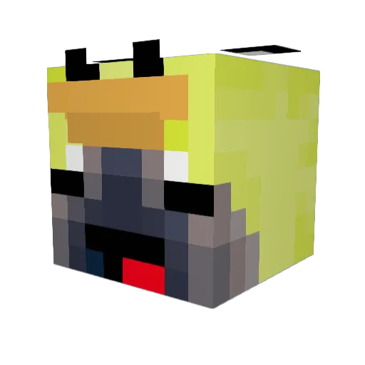 dinosaur8888 Minecraft avatar head, 3D render