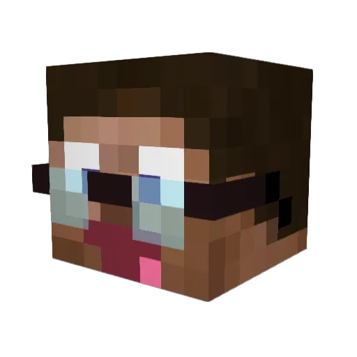 dinosaurboyjj Minecraft avatar head, 3D render