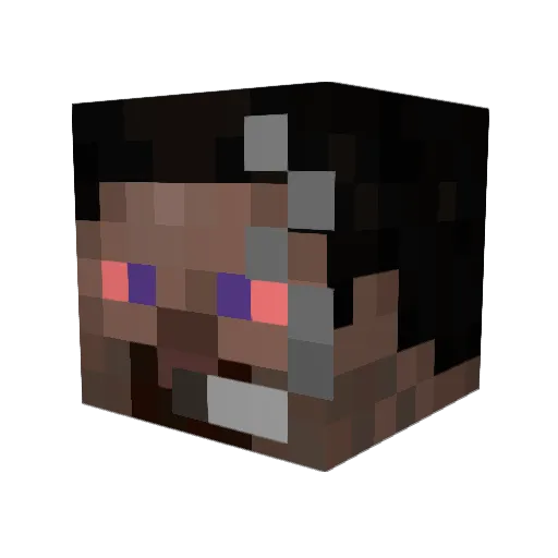 dinosaurmeow222 Minecraft avatar head, 3D render