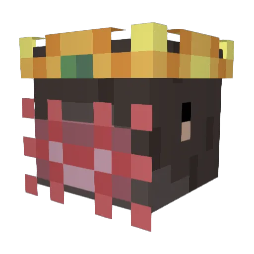 dinosauro_robot Minecraft avatar head, 3D render
