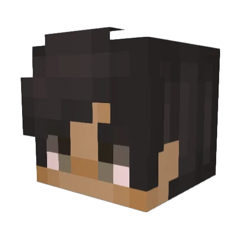 dinosaurus_EMIL Minecraft avatar head, 3D render