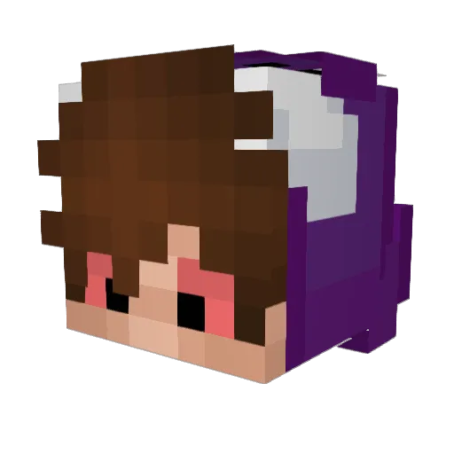 dinossauro_san Minecraft avatar head, 3D render