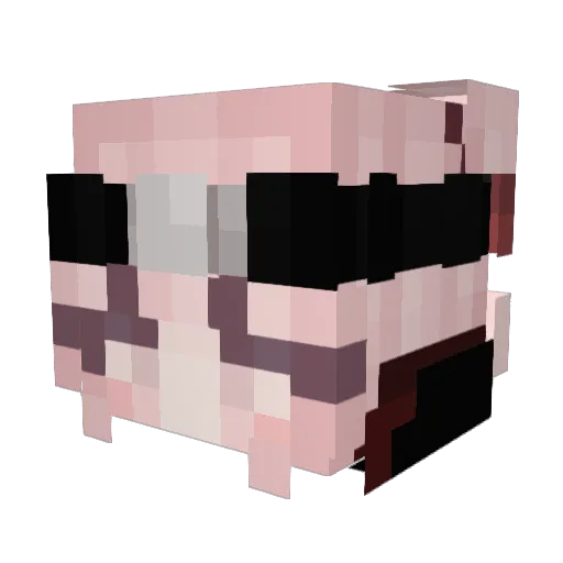 dinostef4 Minecraft avatar head, 3D render