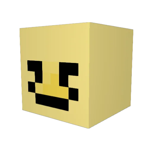 dinotheme Minecraft avatar head, 3D render