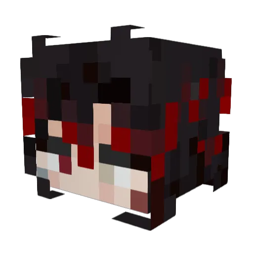 dinozaurul Minecraft avatar head, 3D render