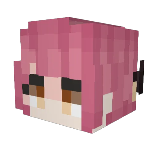 dinsicy Minecraft avatar head, 3D render