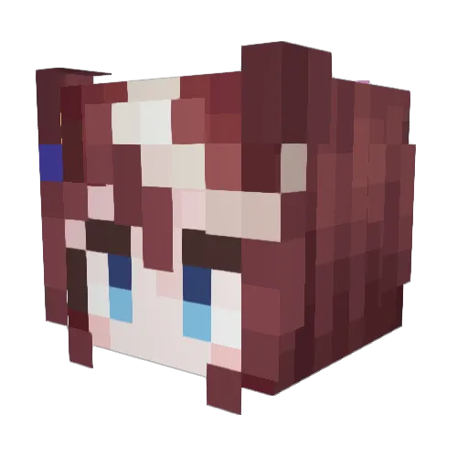 dinzhen123 Minecraft avatar head, 3D render