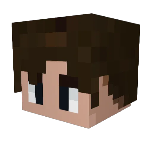 dio1313 Minecraft avatar head, 3D render