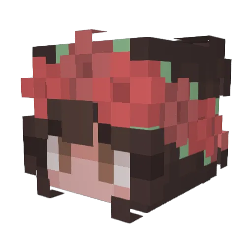 dio_the_dinosaur Minecraft avatar head, 3D render