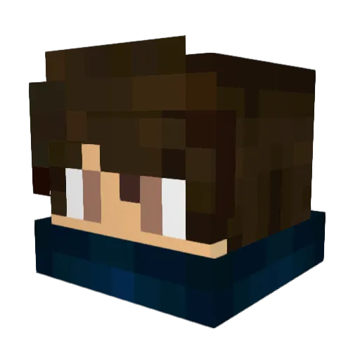 diogolinna Minecraft avatar head, 3D render