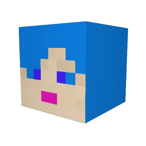 dionvandijk Minecraft avatar head, 3D render