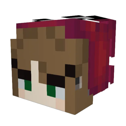 diorarii Minecraft avatar head, 3D render
