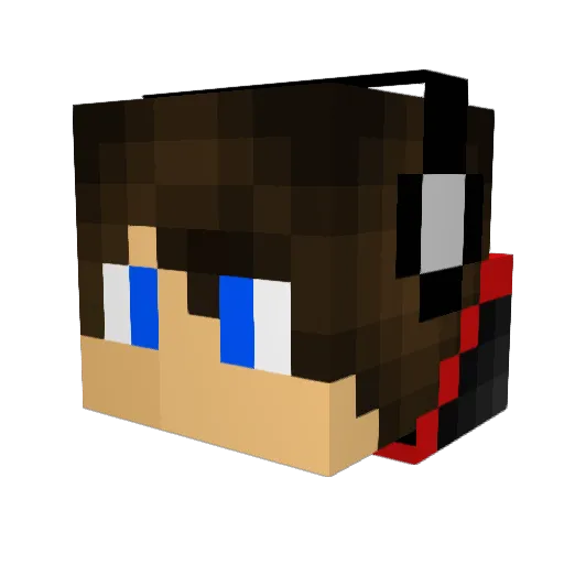 diork Minecraft avatar head, 3D render
