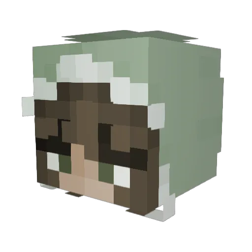 diorrxcx Minecraft avatar head, 3D render