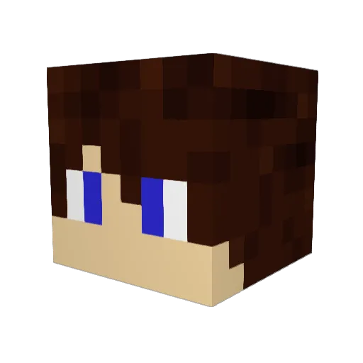 diosouza Minecraft avatar head, 3D render