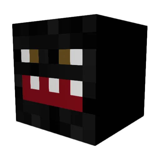 dipChips Minecraft avatar head, 3D render