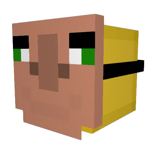 dipdip69 Minecraft avatar head, 3D render