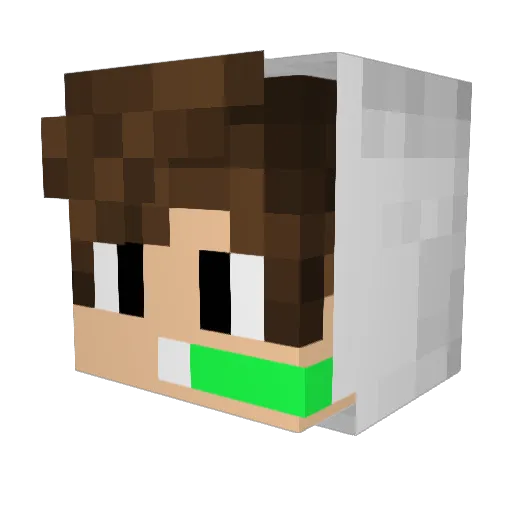 dipeper11 Minecraft avatar head, 3D render