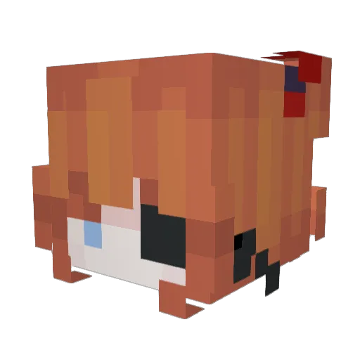 diplomata Minecraft avatar head, 3D render
