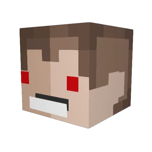 dippen69 Minecraft avatar head, 3D render