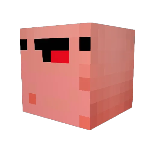 dippyslip Minecraft avatar head, 3D render
