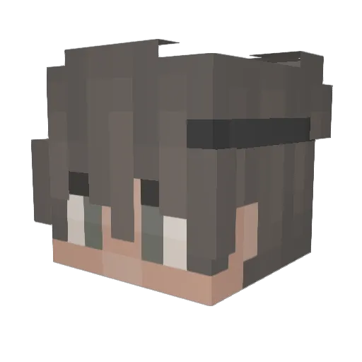 dippz Minecraft avatar head, 3D render