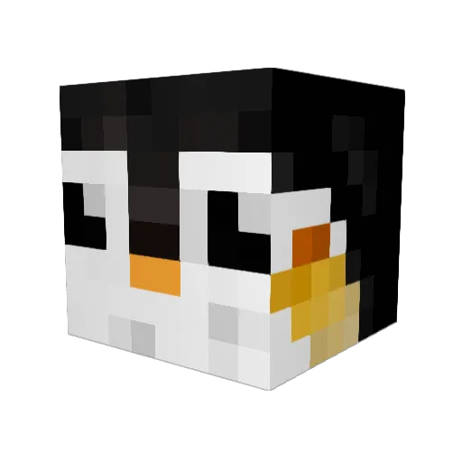 dipsyUwU Minecraft avatar head, 3D render