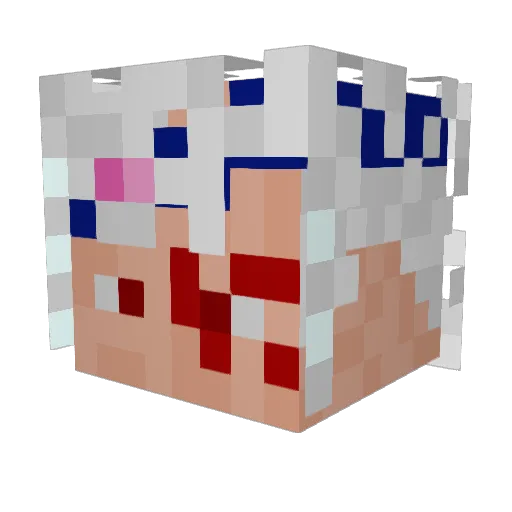 diptard30 Minecraft avatar head, 3D render