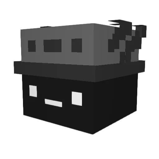 dipuh0 Minecraft avatar head, 3D render