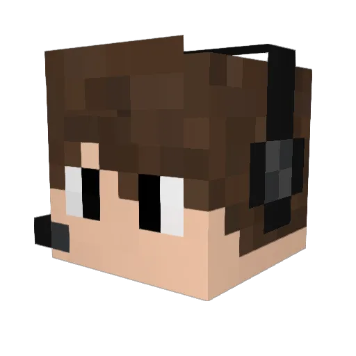 dira_mine_ Minecraft avatar head, 3D render