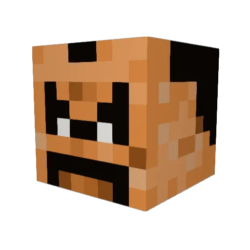 directorman88 Minecraft avatar head, 3D render
