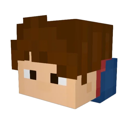 dirk0507 Minecraft avatar head, 3D render