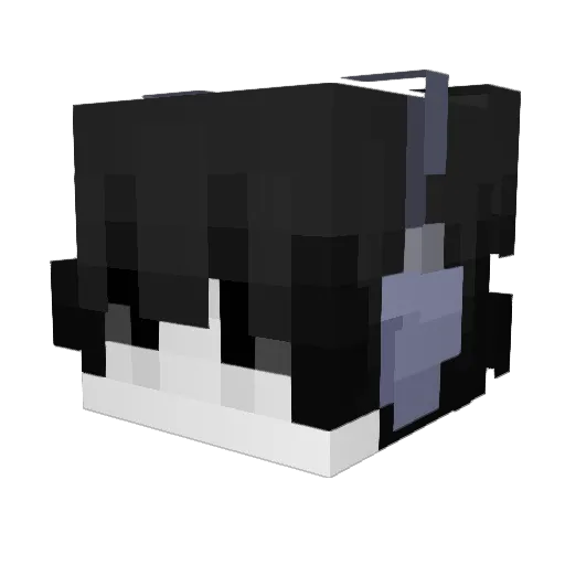 dirki0 Minecraft avatar head, 3D render