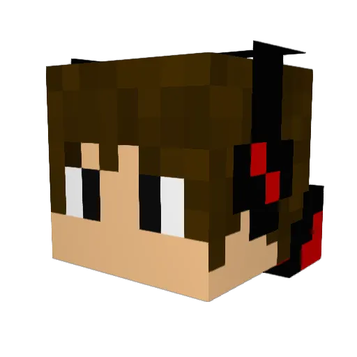 dirkjanb Minecraft avatar head, 3D render