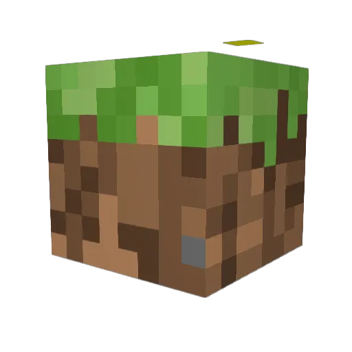 dirt102 Minecraft avatar head, 3D render