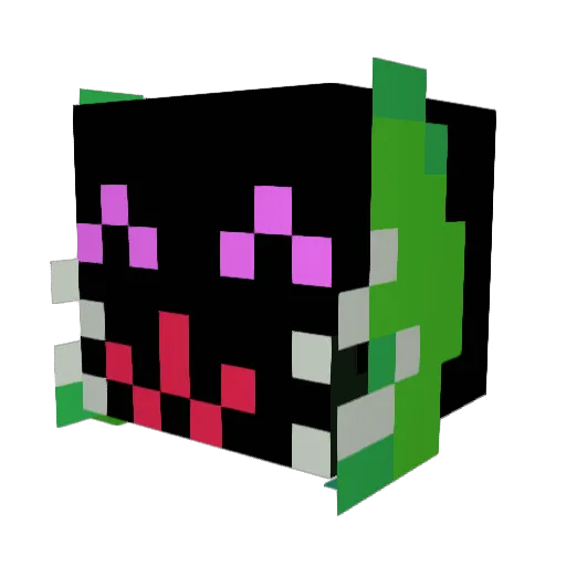 dirtcakee133 Minecraft avatar head, 3D render