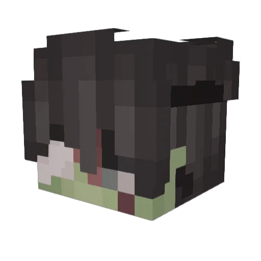 dirtlust Minecraft avatar head, 3D render