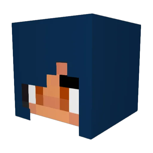 dirtman445 Minecraft avatar head, 3D render