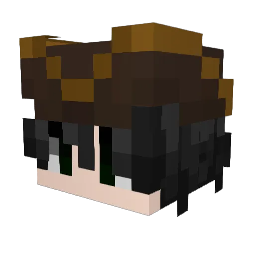 dirtmik Minecraft avatar head, 3D render