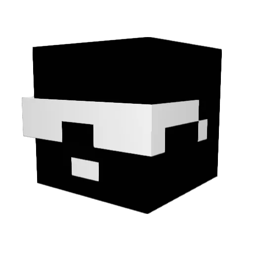 dirtoxx Minecraft avatar head, 3D render