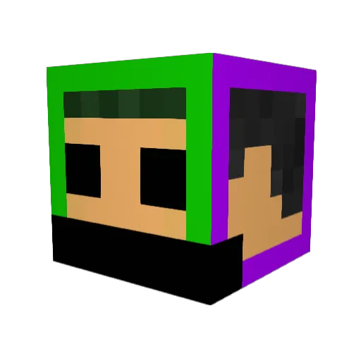 dirty_llaundry Minecraft avatar head, 3D render