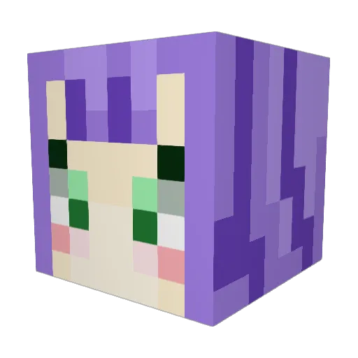 dirtyautron Minecraft avatar head, 3D render