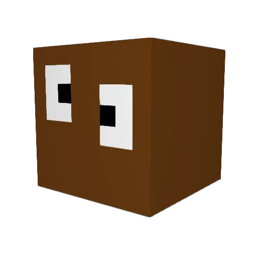 dirtybeans1o1 Minecraft avatar head, 3D render