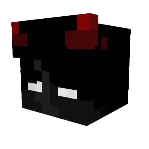 dirtycoconut Minecraft avatar head, 3D render